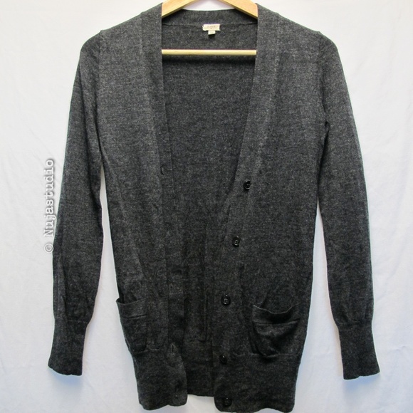 J Crew Slim Merino Wool Cardigan Sweater - Picture 1 of 7
